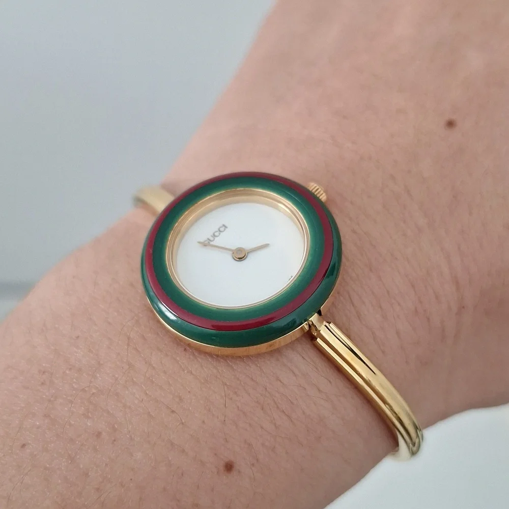 Gucci Women's Gold Watch with Colorful Bezels - Picture 7 of 8